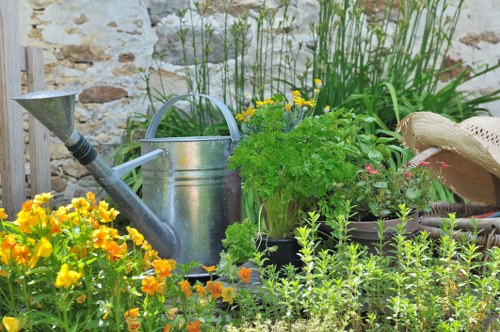 Professional landscaper choosing the right mowing service in Raynes Park